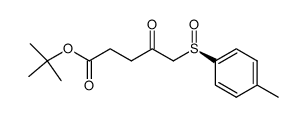 tert-butyl (R)-4-oxo-5-(p-tolylsulfinyl)pentanoate Structure