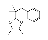 4,5-dimethyl-2-(2-methyl-1-phenylpropan-2-yl)-1,3-dioxolane Structure