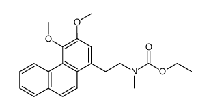 N-carbethoxy-N-methyl-2-(3',4'-dimethoxy-1'-phenanthryl)ethylamine Structure