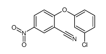 2-(3-chlorophenoxy)-5-nitrobenzonitrile Structure