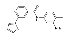 N-(3-amino-4-methylphenyl)-2-(2-thienyl)isonicotinamide Structure