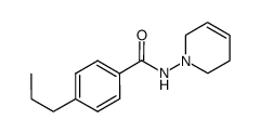 N-(4'-n-propylbenzoylamino)-1,2,3,6-tetrahydropyridine结构式