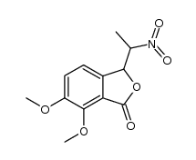 6,7-dimethoxy-3-(1-nitro-ethyl)-phthalide Structure