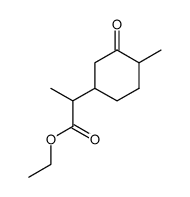 2-oxo-p-menthan-9-oic acid ethyl ester Structure