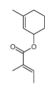 (3-methylcyclohex-2-en-1-yl) (E)-2-methylbut-2-enoate Structure