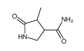 3-Pyrrolidinecarboxamide,4-methyl-5-oxo-(9CI) structure