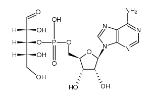 [5']adenylic acid mono-D-ribose-3-yl ester Structure