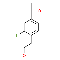 [2-FLUORO-4-(1-HYDROXY-1-METHYL-ETHYL)-PHENYL]-ACETALDEHYDE Structure