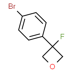 3-(4-BROMO-PHENYL)-3-FLUORO-OXETANE structure