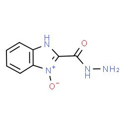 1H-Benzimidazole-2-carboxylicacid,hydrazide,3-oxide(9CI)结构式