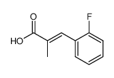 2-PROPENOIC ACID, 3-(2-FLUOROPHENYL)-2-METHYL-结构式