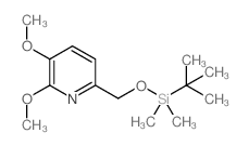 6-((叔丁基二甲基甲硅烷基氧基)甲基)-2,3-二甲氧基吡啶结构式