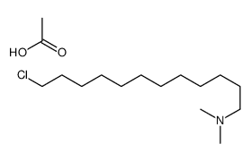 acetic acid,12-chloro-N,N-dimethyldodecan-1-amine结构式