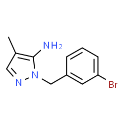 1-(3-Bromobenzyl)-4-methyl-1H-pyrazol-5-amine Structure