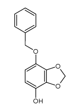 4-hydroxy-7-(phenylmethoxy)-1,3-benzodioxole结构式