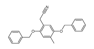 (2,5-Dibenzyloxy-4-methyl-phenyl)-acetonitril结构式