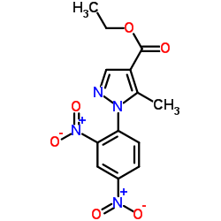 Ethyl 1-(2,4-dinitrophenyl)-5-methyl-1H-pyrazole-4-carboxylate Structure