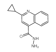 2-环丙基喹啉-4-碳酰肼结构式