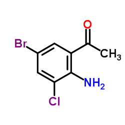 1-(2-Amino-5-bromo-3-chlorophenyl)ethanone Structure