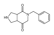 5-benzyl-1,2,3,3a,6,7a-hexahydropyrrolo[3,4-c]pyridine-4,7-dione Structure