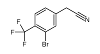 2-[3-bromo-4-(trifluoromethyl)phenyl]acetonitrile结构式