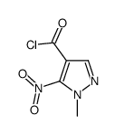 1H-Pyrazole-4-carbonylchloride,1-methyl-5-nitro-(9CI) Structure