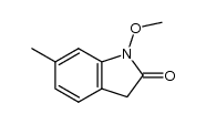 1-methoxy-6-methylindolin-2-one结构式