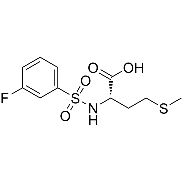 ((3-Fluorophenyl)sulfonyl)-L-methionine Structure