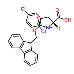 Fmoc-2,5-Dichloro-D-Phenylalanine结构式