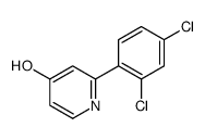 2-(2,4-dichlorophenyl)-1H-pyridin-4-one结构式