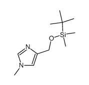 4-((tert-butyldimethylsilyloxy)methyl)-1-methyl-1H-imidazole结构式