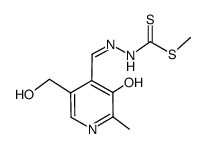 S-methyl-N-(3-hydroxy-5-hydroxymethyl-2-methylpyrid-4-yl)-methylenedithiocarbazate结构式