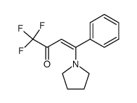 (Z)-1,1,1-trifluoro-4-phenyl-4-(pyrrolidin-1-yl)but-3-en-2-one Structure