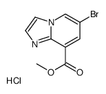 6-Bromo-imidazo[1,2-a]pyridine-8-carboxylic acid Methyl ester hydrochloride structure