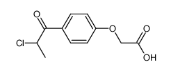 4-(2-chloropropionyl)phenoxyacetic acid Structure