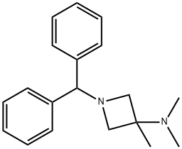 1-benzhydryl-n,n,3-trimethylazetidin-3-amine结构式