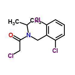 2-Chloro-N-(2,6-dichlorobenzyl)-N-isopropylacetamide结构式