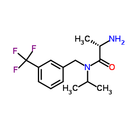 N-Isopropyl-N-[3-(trifluoromethyl)benzyl]-L-alaninamide结构式