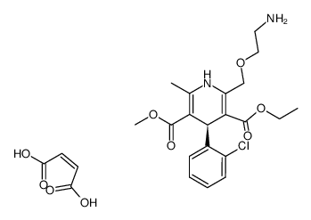 (-)-Amlodipine maleate Structure