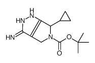 tert-Butyl 3-amino-6-cyclopropyl-4,6-dihydropyrrolo[3,4-c]pyrazole-5(1H)-carboxylate structure