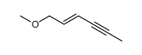 1-methoxy-hex-2-en-4-yne Structure