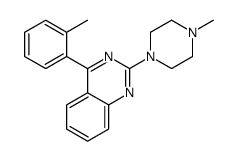 4-(2-methylphenyl)-2-(4-methylpiperazin-1-yl)quinazoline结构式