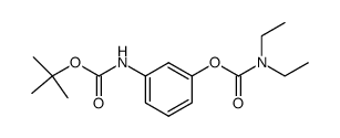 3-[(tert-butoxycarbonyl)amino]phenyl diethylcarbamate Structure