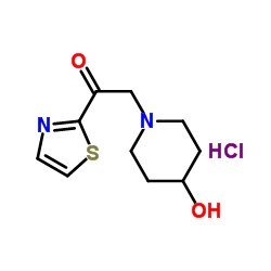 2-(4-Hydroxy-1-piperidinyl)-1-(1,3-thiazol-2-yl)ethanone hydrochloride (1:1) picture