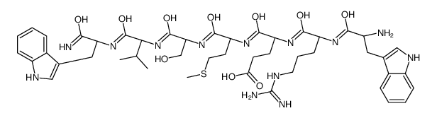 H-tryptophyl-arginyl-glutamyl-methionyl-seryl-valyl-tryptophylamide picture