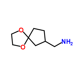 1-(1,4-Dioxaspiro[4.4]non-7-yl)methanamine Structure