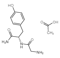 H-Gly-Tyr-NH2 acetate salt structure