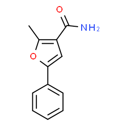 2-Methyl-5-phenyl-furan-3-carboxylic acid amide Structure