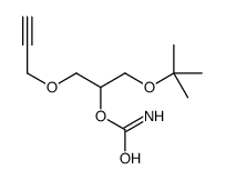 1-(1,1-Dimethylethoxy)-3-(2-propynyloxy)-2-propanol carbamate Structure