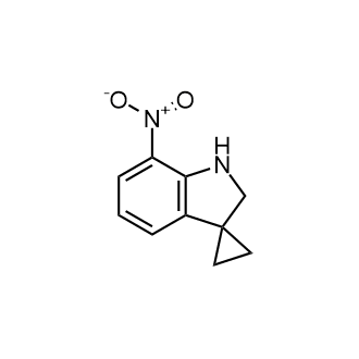 7'-硝基螺[环丙烷-1,3'-吲哚啉]结构式